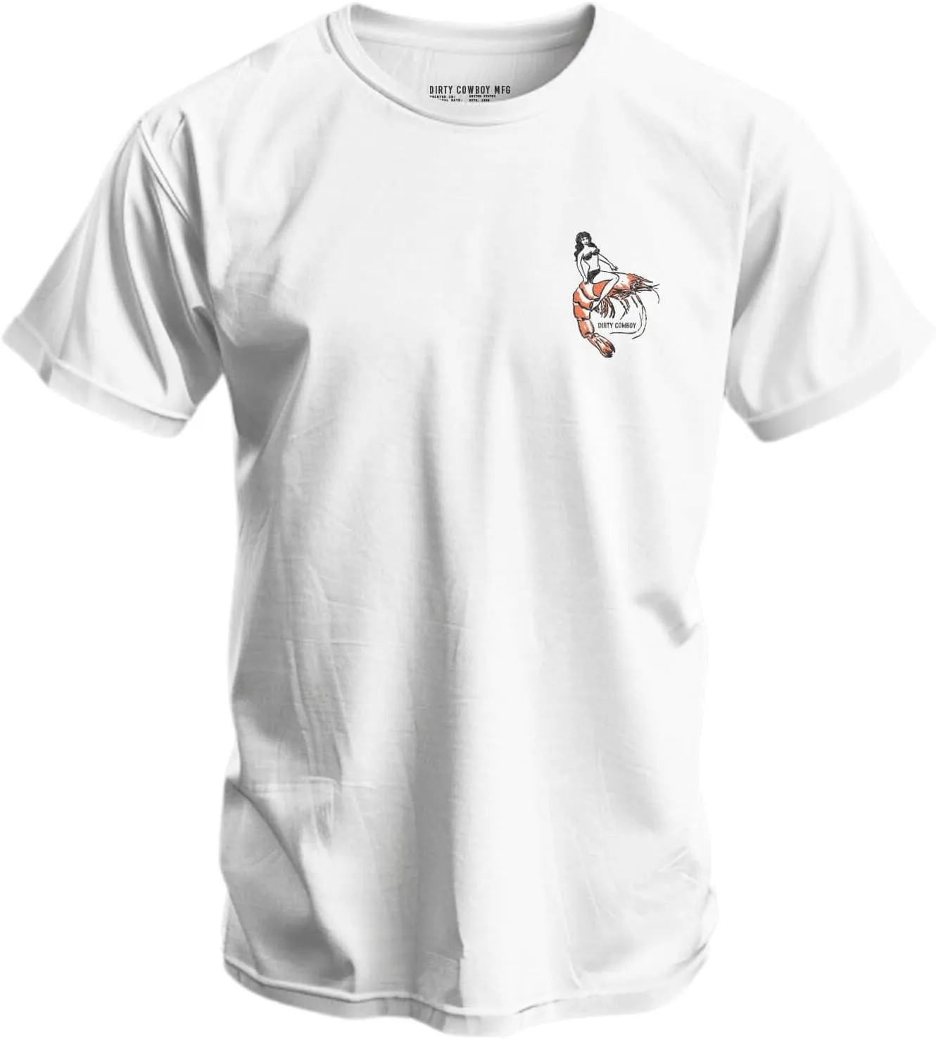 Combat Iron Men's Graphic T-Shirt | Lil Shrimp Club | Athletic Fit, Tagless Comfort