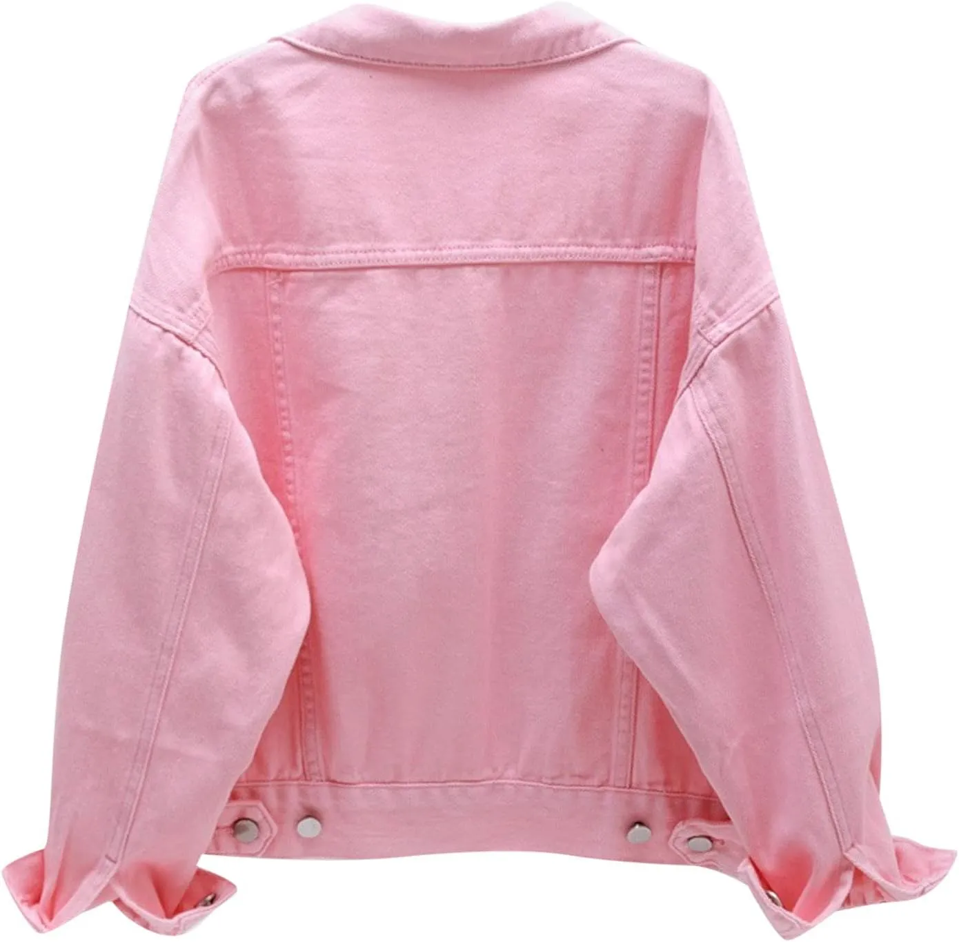 Jean Jacket For Women Trendy Womens Candy Color Denim Jacket Relaxed Fit Casual Jean Trucker Short Jackets For