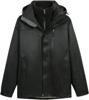 NATHGAM Waterproof Ski Jacket Men Winter Warm Windproof Mountain Raincoat Fleece Lined Hiking Travel Outdoor Hooded Jackets